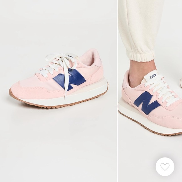 New Balance 237 sneakers pink haze and blue size 6 - Picture 2 of 11